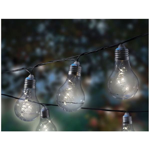 Solar elektrisk LED guinguette ljus girland 5 m - Jardideco