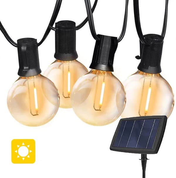 Aurinkopaneelilla valoketju (LED) Elegance
