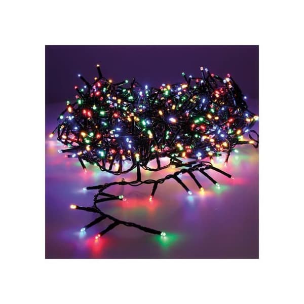 Kompakt Blinkande Led Garland - GENERISK - Varmvit - Flerfärgad 25,5m 1000l