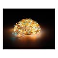 Miniatyrbild 1 av 2: Extra tät Micro Led Garland Guld Flerfärgad Blinkande - GENERISK - 14m 567l Silverkabel
