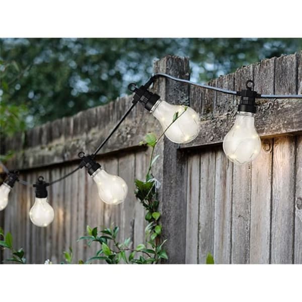 LED elektrisk guinguette ljus girlander 20 glödlampor 9,50 m - JARDIDECO - Nr
