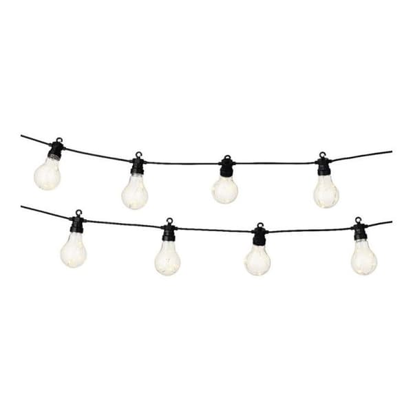 LED elektrisk guinguette ljus girlander 20 glödlampor 9,50 m - JARDIDECO - Nr