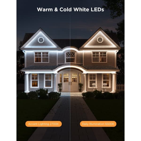 Govee RGBICWW Utomhus LED-ljusslang, 10 m