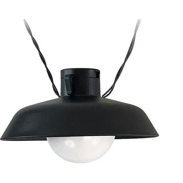 Solgarland - Luna - 5 m - Svart - 10 glödlampor - 50 lumen - USB uppladdningsbar