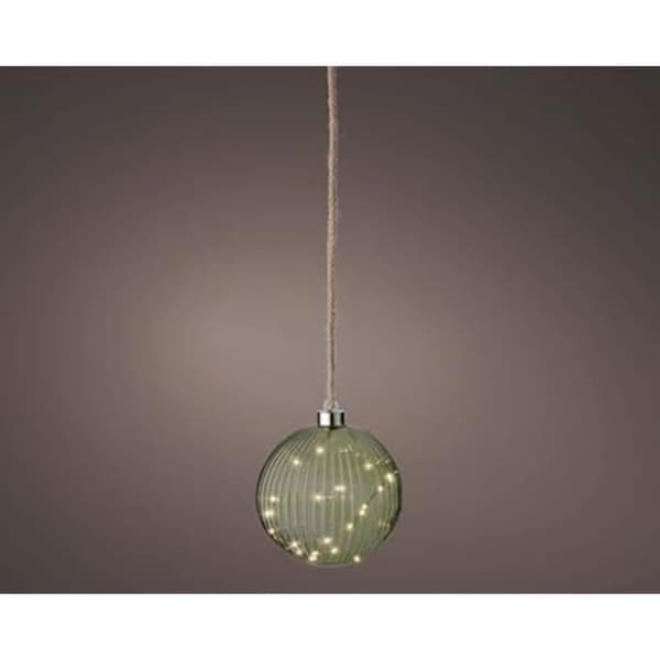 Micro LED-kula - LUMINEO - 10 cm - Grön och Varmvit - Inomhus - Tidlös klassiker
