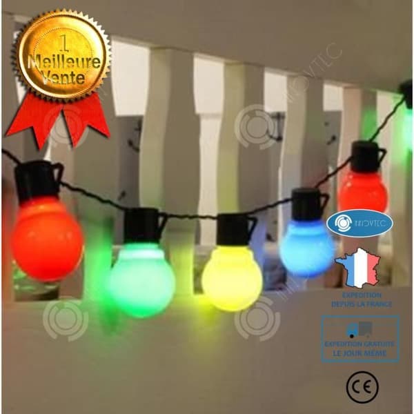 INN Led ljus girlang, G50 girlang, utomhus girlander, boll girlander, bröllopsfest - Modell: WHITE 2,5m