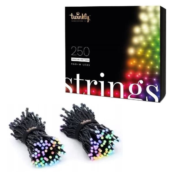 ALLOCACOC TWS250SPP-BEU 250 RGB LED String Lights Bluetooth Wi-Fi Google Assistant Alexa IP44