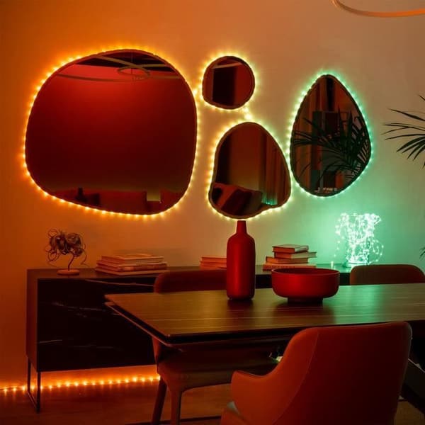 Twinkly Dots Flexible Light Garland 60 RGB lysdioder 3 meter. Svart tråd.