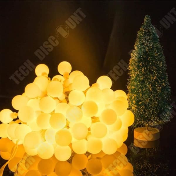 TD® batteridrivna LED Fairy Lights - 80 lampor - Varmvita - 10m
