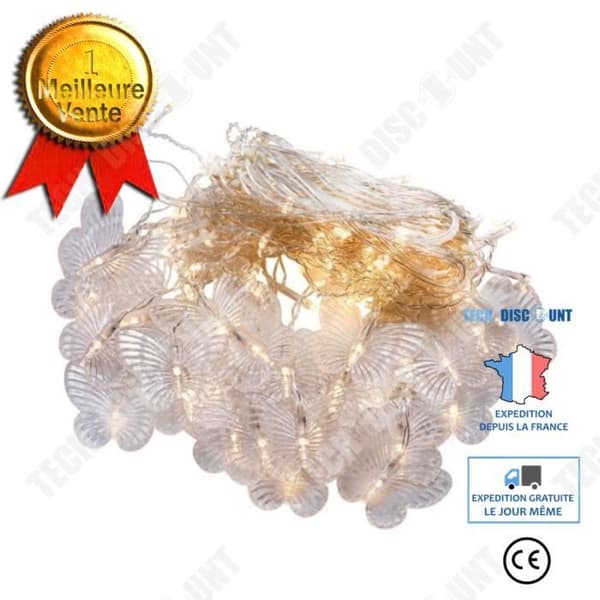 TD® Multicolor Butterfly String Lights LED Fairy Lights Belysning Dekoration Gardinljus för festival julbröllop