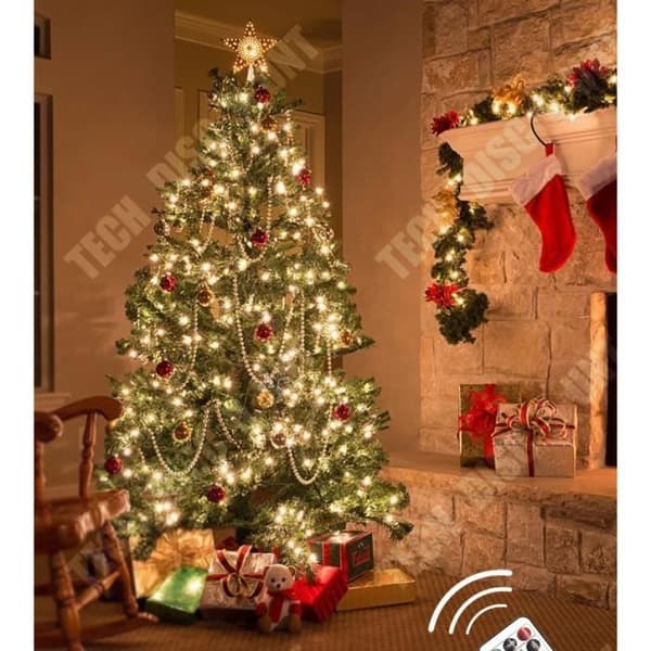 TD® Christmas LED String Lights 30m 300 Balls DC31V Warm White 8 ljuslägen Dekorativa ljus för jul nyår