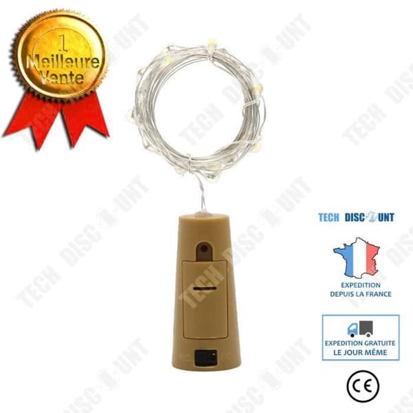 TD® 2M 20LEDs LED-slingor med flasklock för Glas Craft b - Modell: Färg 2M 20LEDs