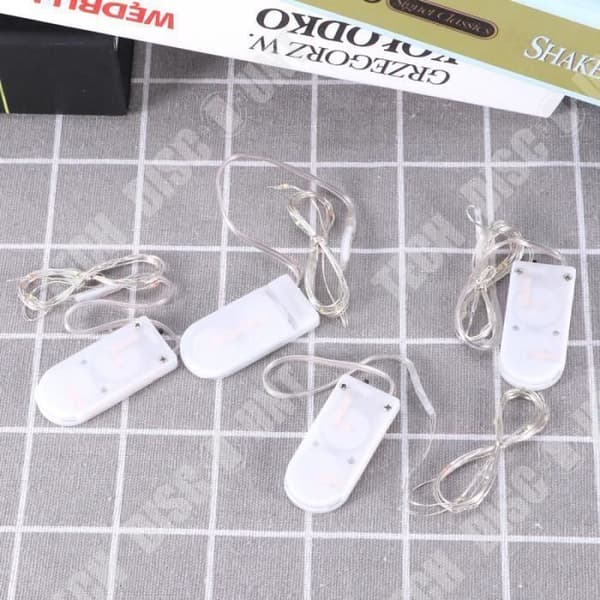TD® 16st extra tunna gör-det-själv LED-slingor Batteridrivna inomhus Fairy Light for Home Vit
