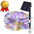 Miniatyrbild 1 av 4: TD® Solar koppartråd LED Strängljus 8 funktioner 20 meter 200 ljus-färg