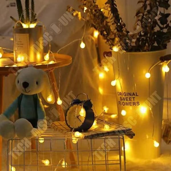 TD® Christmas Waterproof Koppar LED String Lights 10M 100 LEDs 8 lägen med fjärrkontroll Varmvit