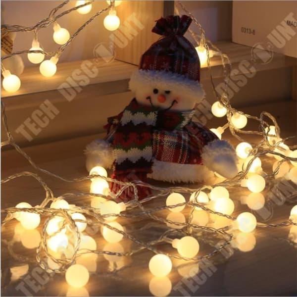 TD® LED String Lights 50m 400LEDs Bollar Lyktor Fairy Lamp Dekorationer för inomhusbalkongbröllopsfest (varmvitt)
