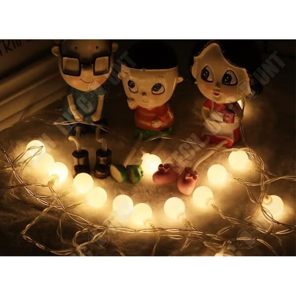 TD® LED String Lights 50m 400LEDs Bollar Lyktor Fairy Lamp Dekorationer för inomhusbalkongbröllopsfest (varmvitt)