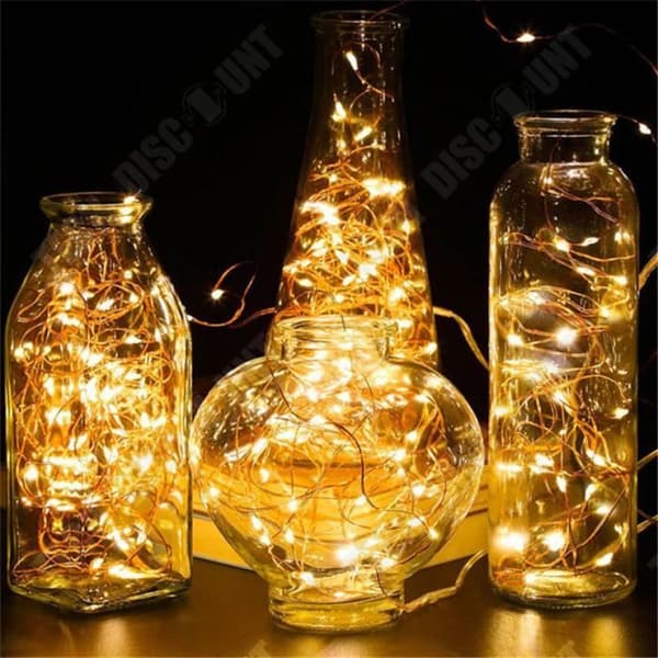 TD® 3PCS LED String Lights 10m 100 LEDs, Cool White