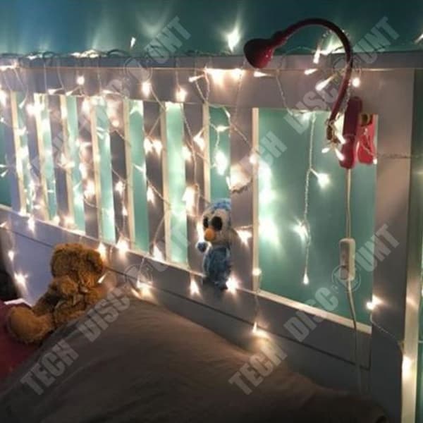 TD® 1m*3m 120 led gardin ljusslinga ljus led vattenfall strip bakgrund layout bröllop dekoration varm färg