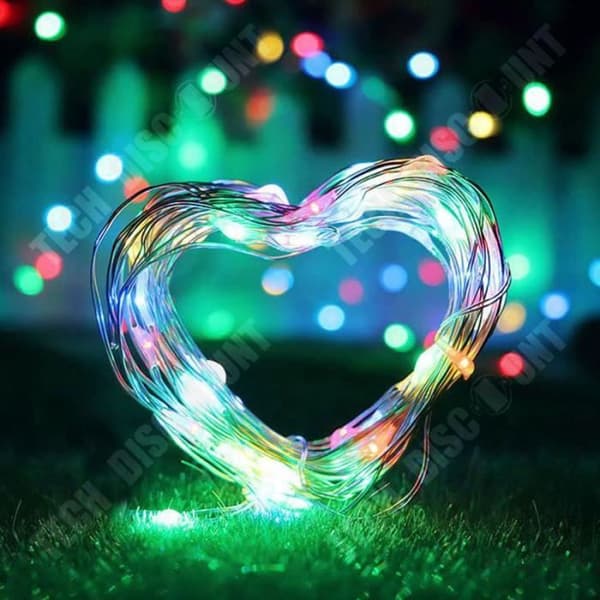 TD® LED String Lights 5-10-20-30-40-50M Solar String Lights Koppartråd Garland - Modell: RGB 40M 400LED