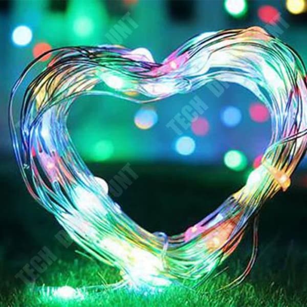 TD® LED String Lights 5-10-20-30-40-50M Solar String Lights Koppartråd Garland - Modell: RGB 40M 400LED