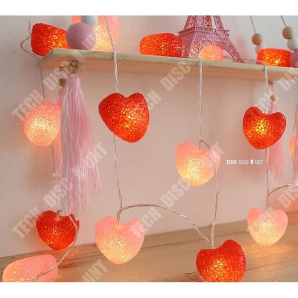 TD® Led String Lights Inomhus Utomhus Födelsedag Sovrum Sol Julgran Kärlek Alla hjärtans dag Trädgårdsdekoration