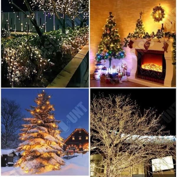 TD® LUMI JARDIN Skinny Solar Copper Fairy Lights - 100 mikrolysdioder - 11,9 m - Varmvitt