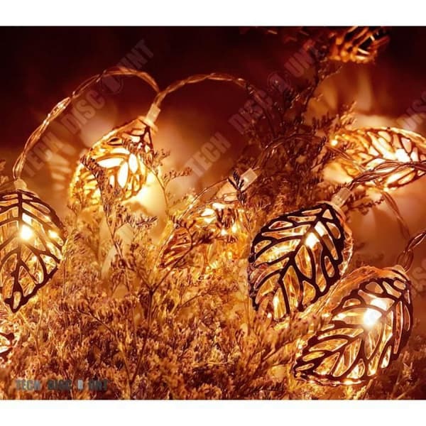 TD® ljus krans blad led bollar inuti utsidan guld metall batteri födelsedag kinesiska barnrum dekoration