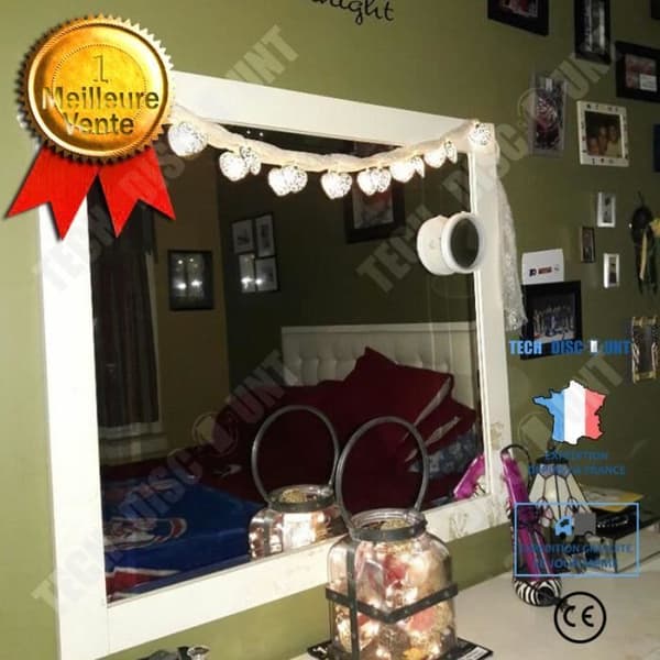 TD® batteridrivna LED Fairy Lights med 10 silver filigranhjärtan