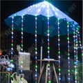 Miniatyrbild 3 av 4: TD® 3 x 3m Vattentät Meteor Waterfall String Lights LED Waterfall Fairy Lights Gardiner Bröllopsbakgrundsbelysning - Vit