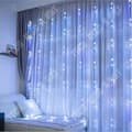 Miniatyrbild 2 av 4: TD® 3 x 3m Vattentät Meteor Waterfall String Lights LED Waterfall Fairy Lights Gardiner Bröllopsbakgrundsbelysning - Vit