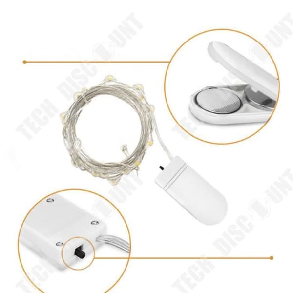 TD® LED String Lights 2m 20LED Style LED-lampa för semesterdekoration