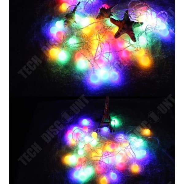 TD® LED Fairy Lights - 100 bollar - Vattentät - Med plugg - Varmvit - 10 m