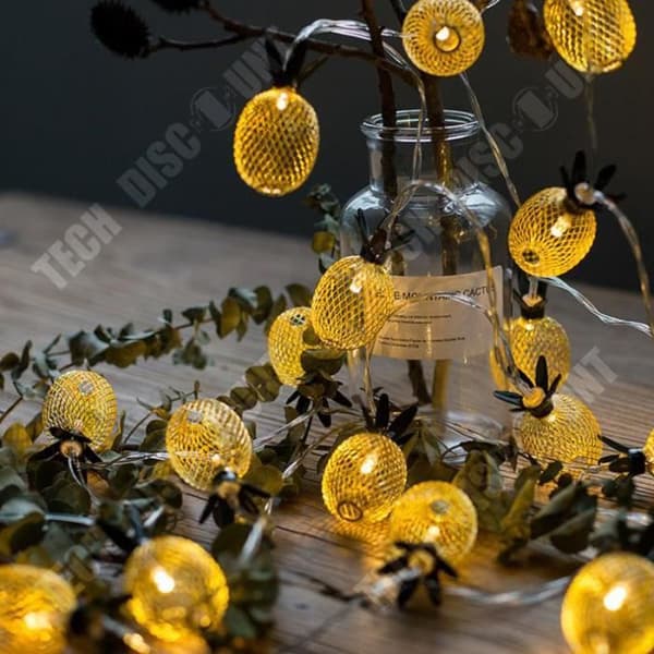 TD® String Lights 3M 20 lampor LED batteridrivna Fairy Lights Liten ananas för fest Jul Bröllop Födelsedag Afton Jul