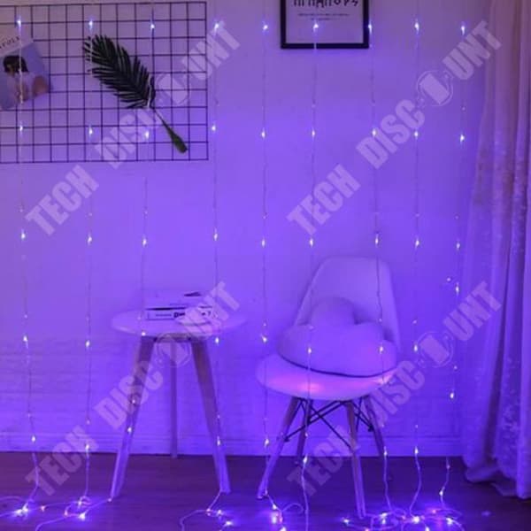 TD® 3 x 3m Vattentät Meteor Waterfall String Lights LED Waterfall Fairy Lights Gardiner Bröllopsbakgrundsljus - Blå
