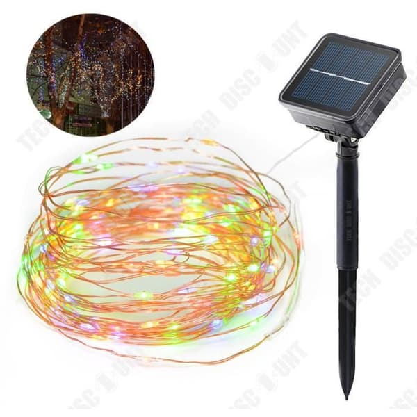 TD® Strängljus med solskydd/ Frostskydd koppartråd LED-lampa/ dekoration/ AA uppladdningsbart batteri