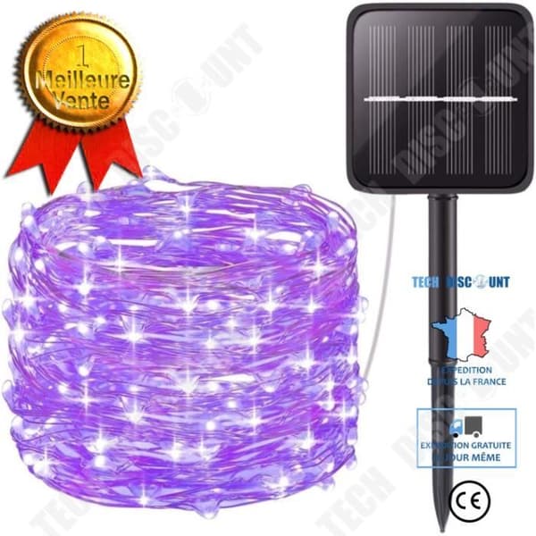 TD® Solar String Lights Outdoor, 100 lysdioder 10M vattentät IP65 med 8 stämningsljuslägen Vacker dekorationsljus - Vi