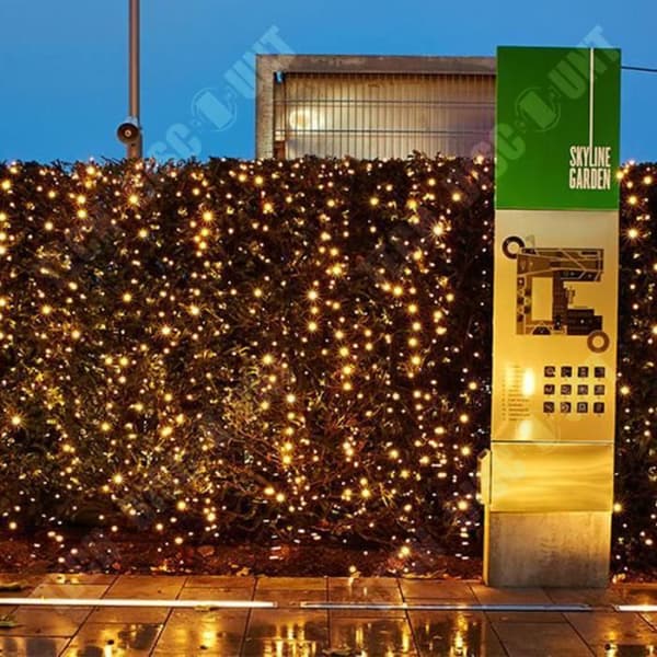 TD® 3m*3m LED Gardinljus LED String Lights Vit