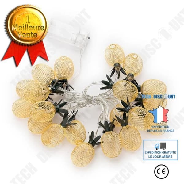 TD® String Lights 3M 20 lampor LED batteridrivna Fairy Lights Liten ananas för fest Jul Bröllop Födelsedag Afton Jul