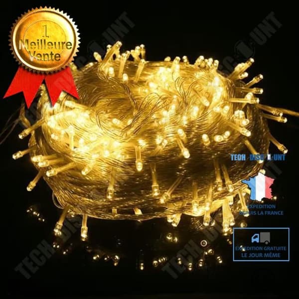 TD® Outdoor Led String Lights 10M 100 Leds Vattentät Led Holiday Strip Lampa