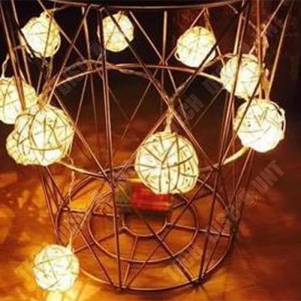 TD® LED String Lights Manual Ball Fairy Lights 5M 40 LEDs Romantisk dekorationsbelysning