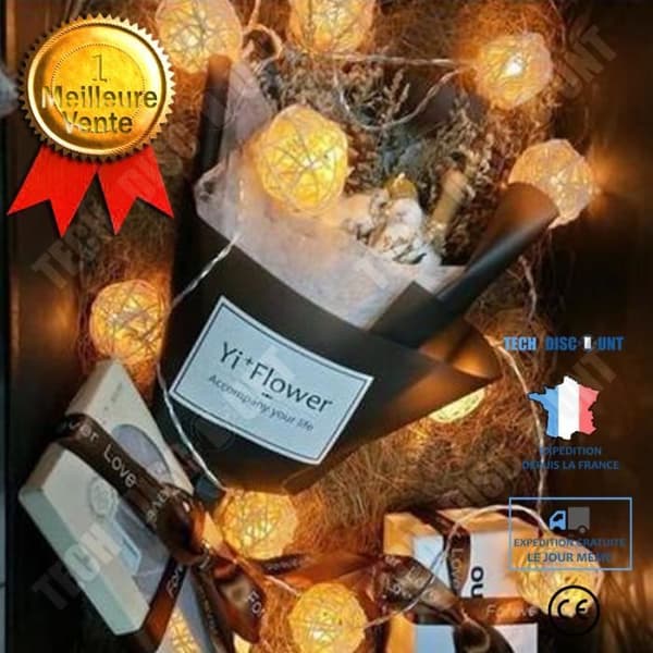 TD® LED String Lights Manual Ball Fairy Lights 5M 40 LEDs Romantisk dekorationsbelysning