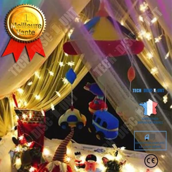 TD® Jul LED Strängljus Snö Blomma Varm Vit Belysning Dekorativa ljus för fest Jul Nyår 3M 20LED