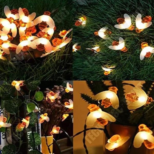 TD® Fairy Lights 5M 20 lampor, varmvit LED Fairy Lights Dekoration för fest julbröllop