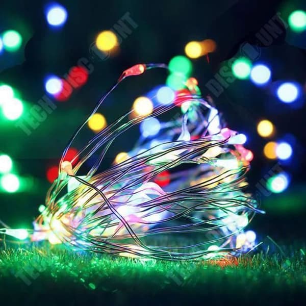 TD® String Lights 5M 50LED, LED String Lights Batteridriven Liten LED Färgglad, fest julbröllopskväll.