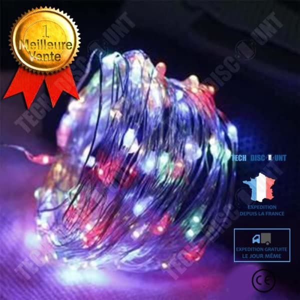 TD® String Lights 5M 50LED, LED String Lights Batteridriven Liten LED Färgglad, fest julbröllopskväll.