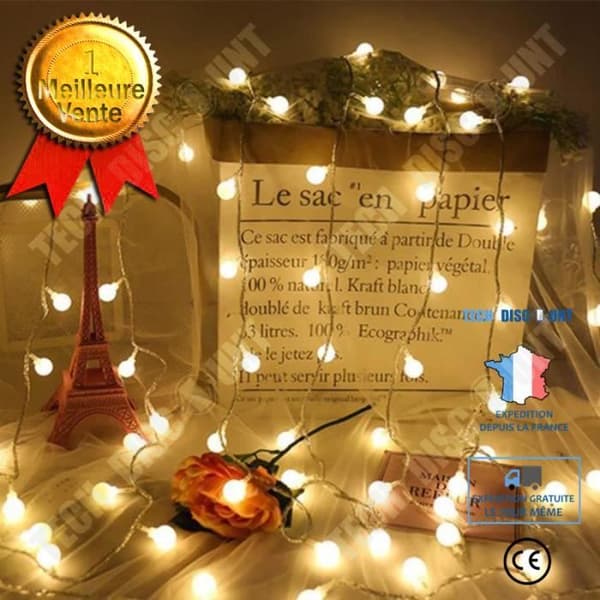 TD® Batteridrivna LED String Lights 10M 5M 4M 2M Koppartråd String Lights - Modell: 5M AA Batteri Rosa