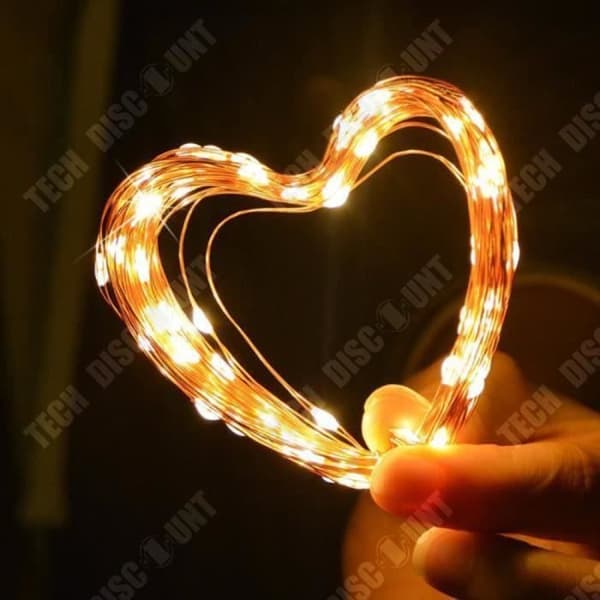 TD® Batteridrivna LED Strängljus 10M 5M 4M 2M Koppartråd Fairy Lights Light - Modell: 10M USB 12V Varmvit