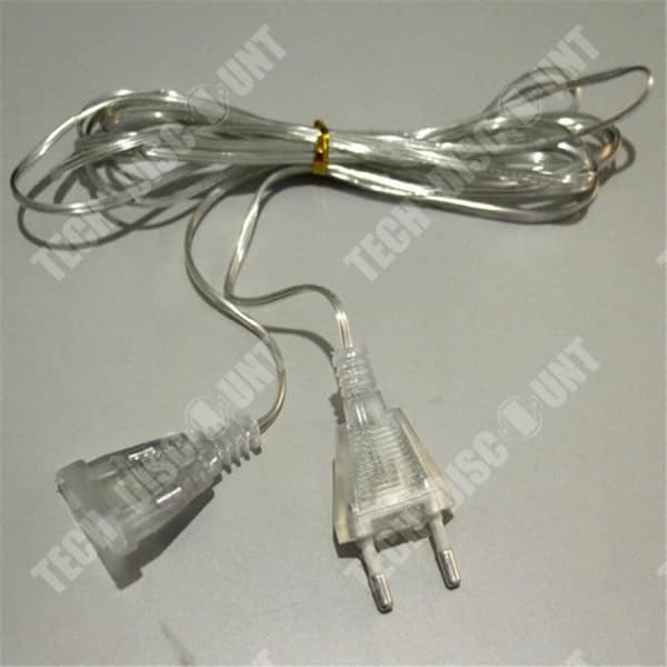 TD® 3M 5M Extended Wire EU-kontakt för LED String Lights Strings Fairy Garland Lamps Bröllopshem - Modell: 3 meter - MILEDCA1