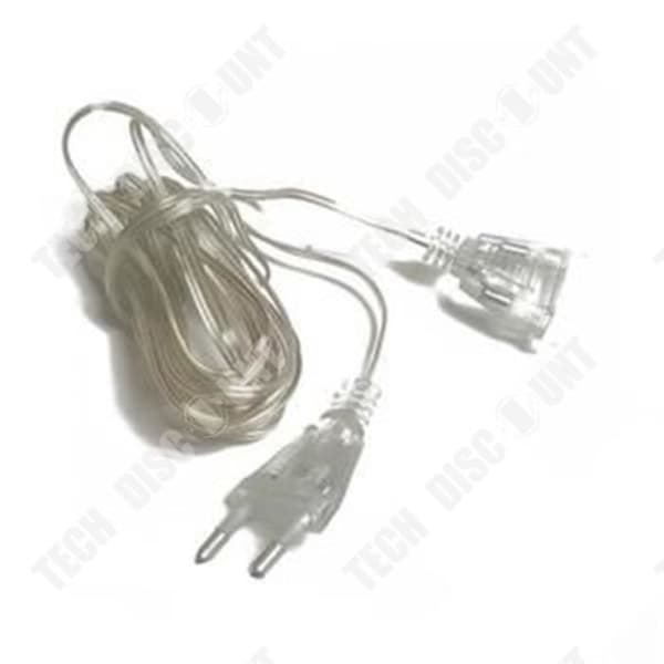 TD® 3M 5M Extended Wire EU-kontakt för LED String Lights Strings Fairy Garland Lamps Bröllopshem - Modell: 3 meter - MILEDCA1